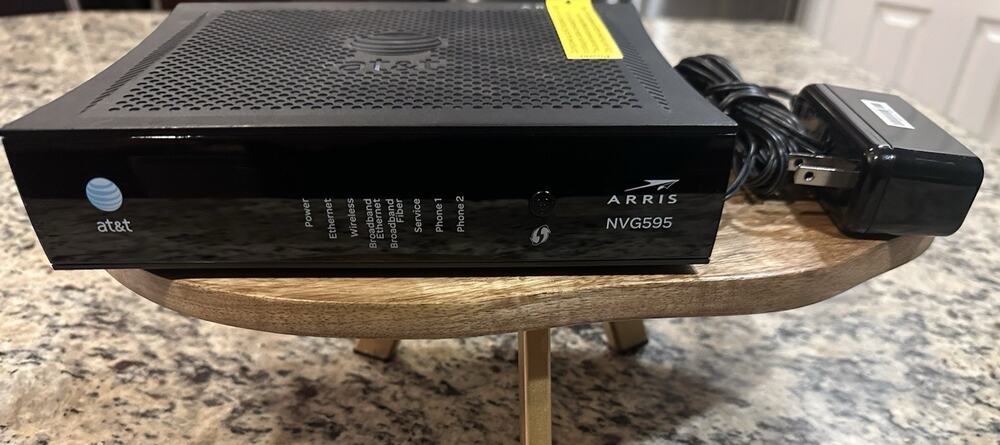 Arris NVG 595 for AT&T Fiber Business Gateway Modem Tested Works